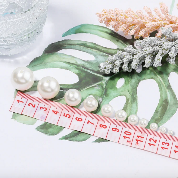 Acrilico Perla Brillante Blancas - Tamaño a elección