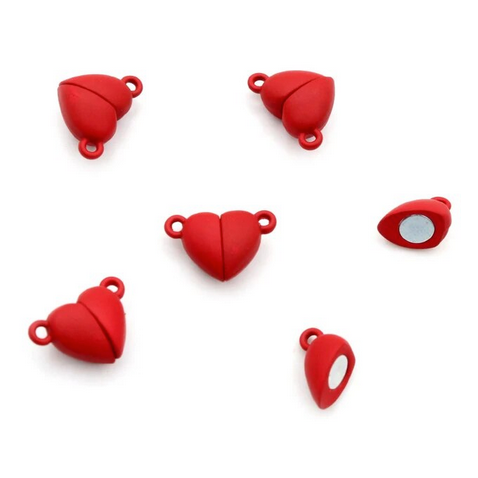 Broche Corazón Imantado - 16x10mm - 1und - Color a Elección