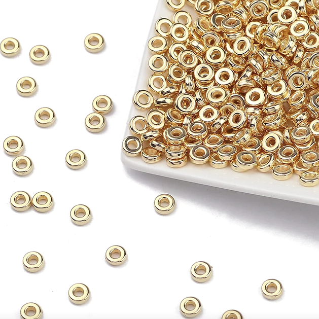 Acrilico Cromado Dorado - 6mm - 10gr - Separador Rondell