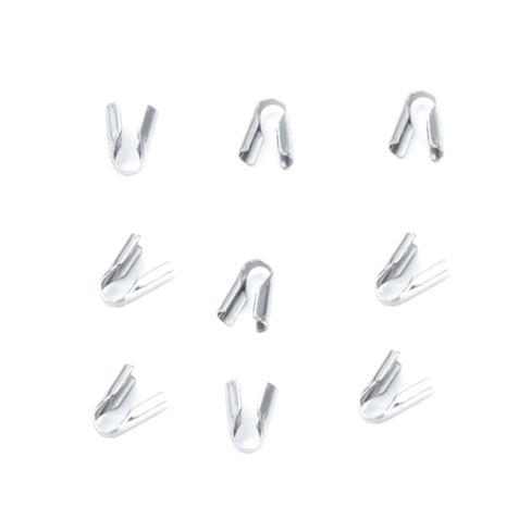 Terminal de engarce - Plateado - 8x4mm - 10und