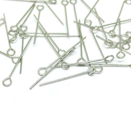 Vástagos Acero Quirúrgico con Argolla - 25mm - 5gr