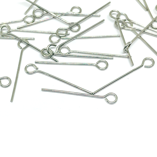 Vástagos Acero Quirúrgico con Argolla  - 22mm - 5gr