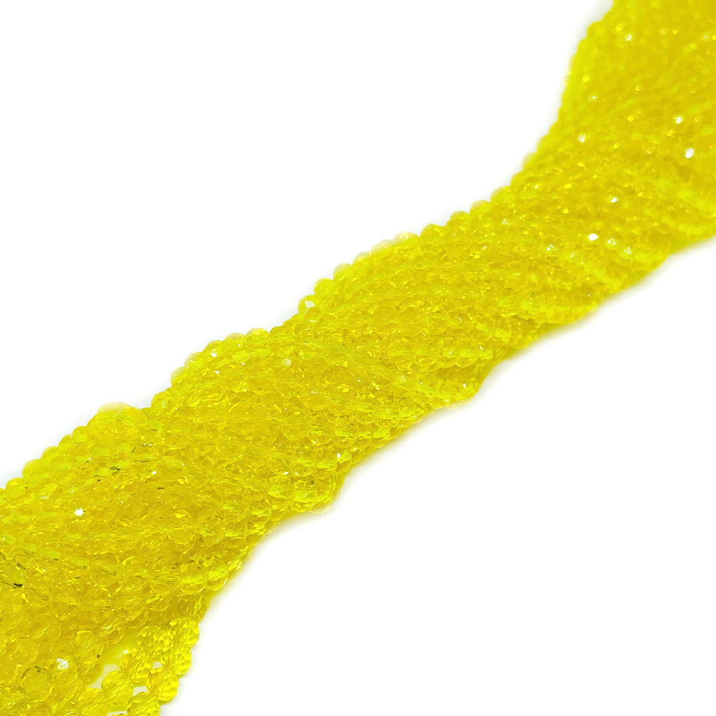 Cristal Chino - 4x3mm - Amarillo Transparente