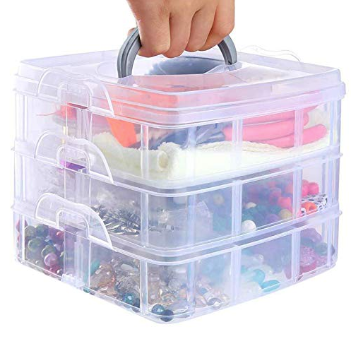 Caja Organizadora Apilable - 3 niveles - Blanco