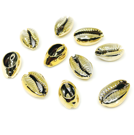 Conchitas Doradas 15mm Aprox - 10 und