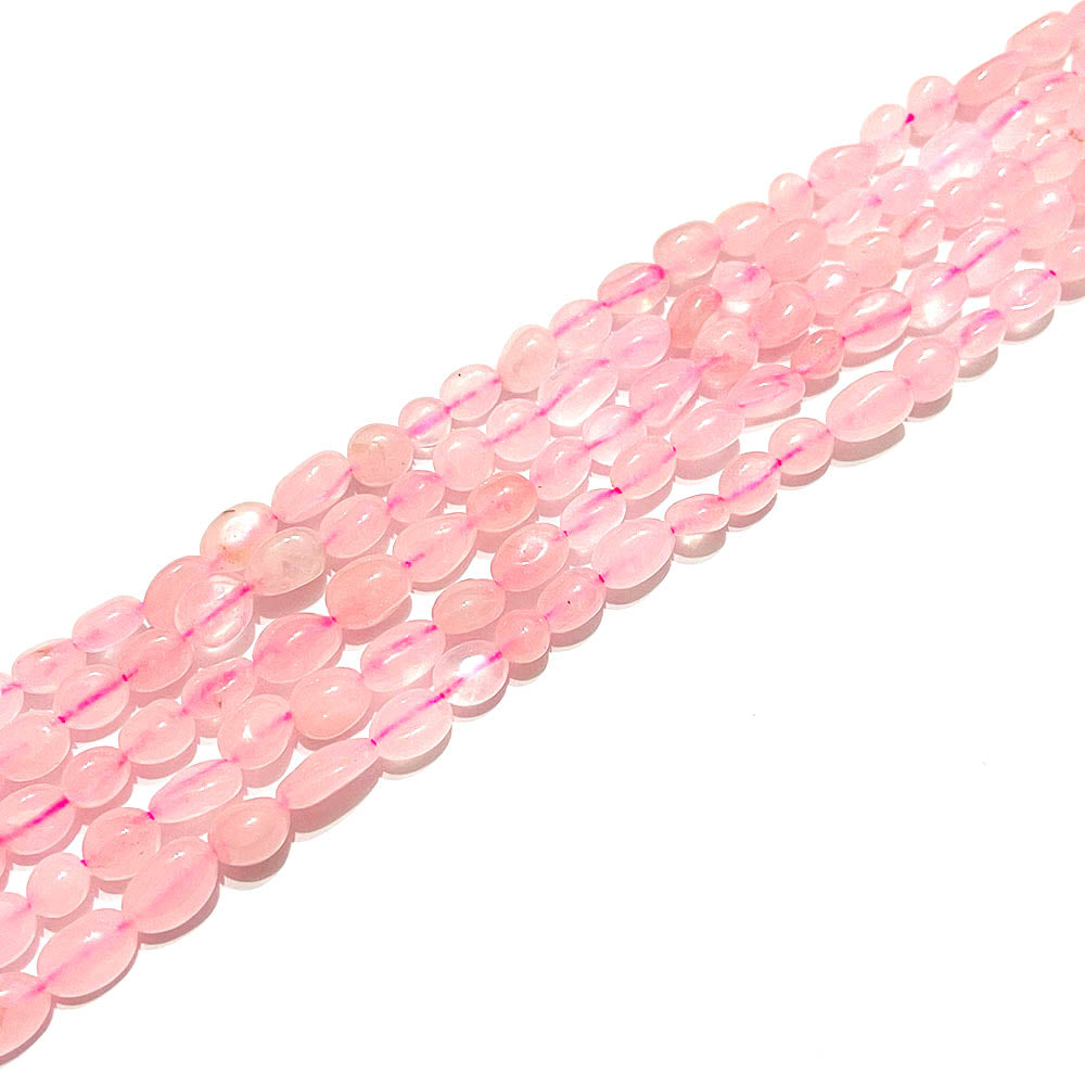 Cuarzo Rosado - Piedra Natural Irregular - 45 cuentas aprox.