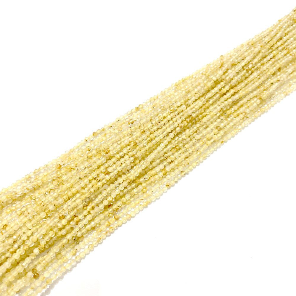 Cuarzo Rutilado - Mini Piedra de 2mm - Facetada - 180 cuentas aprox.