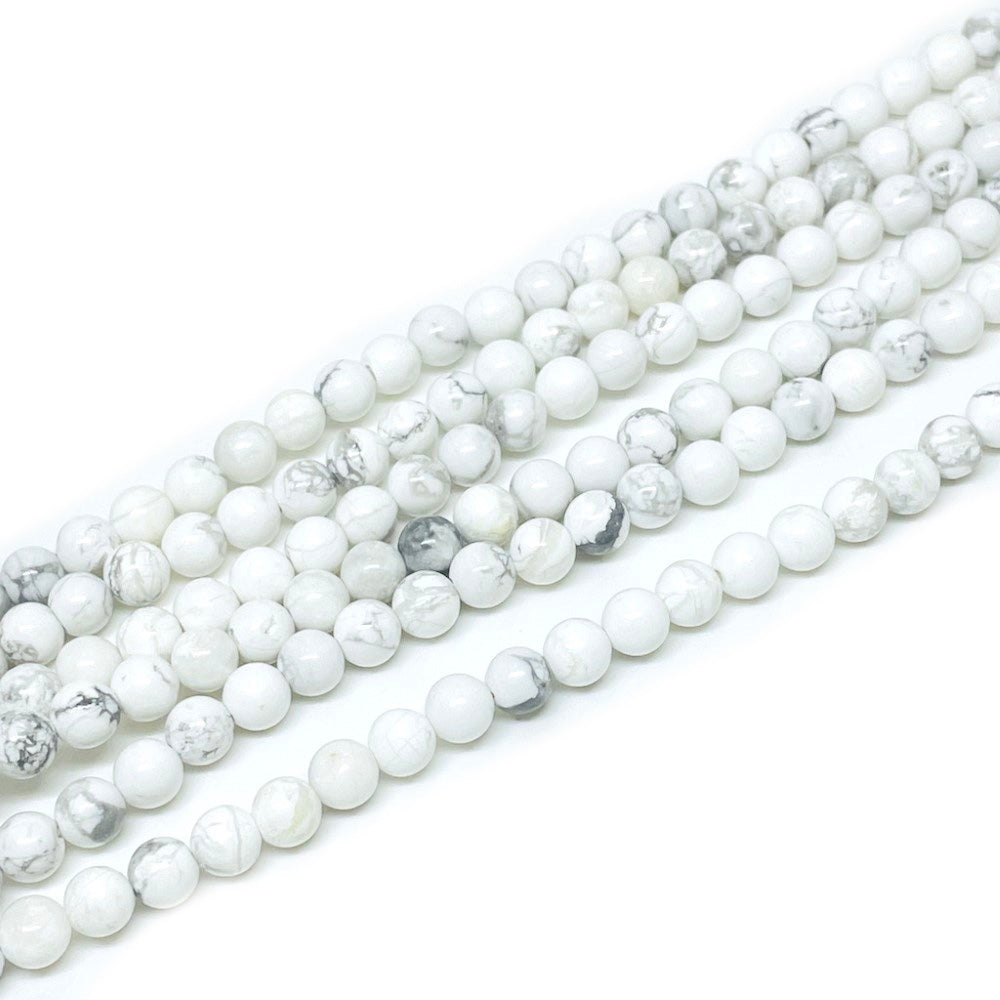 Howlita Blanca - 6mm - 55 cuentas aprox.