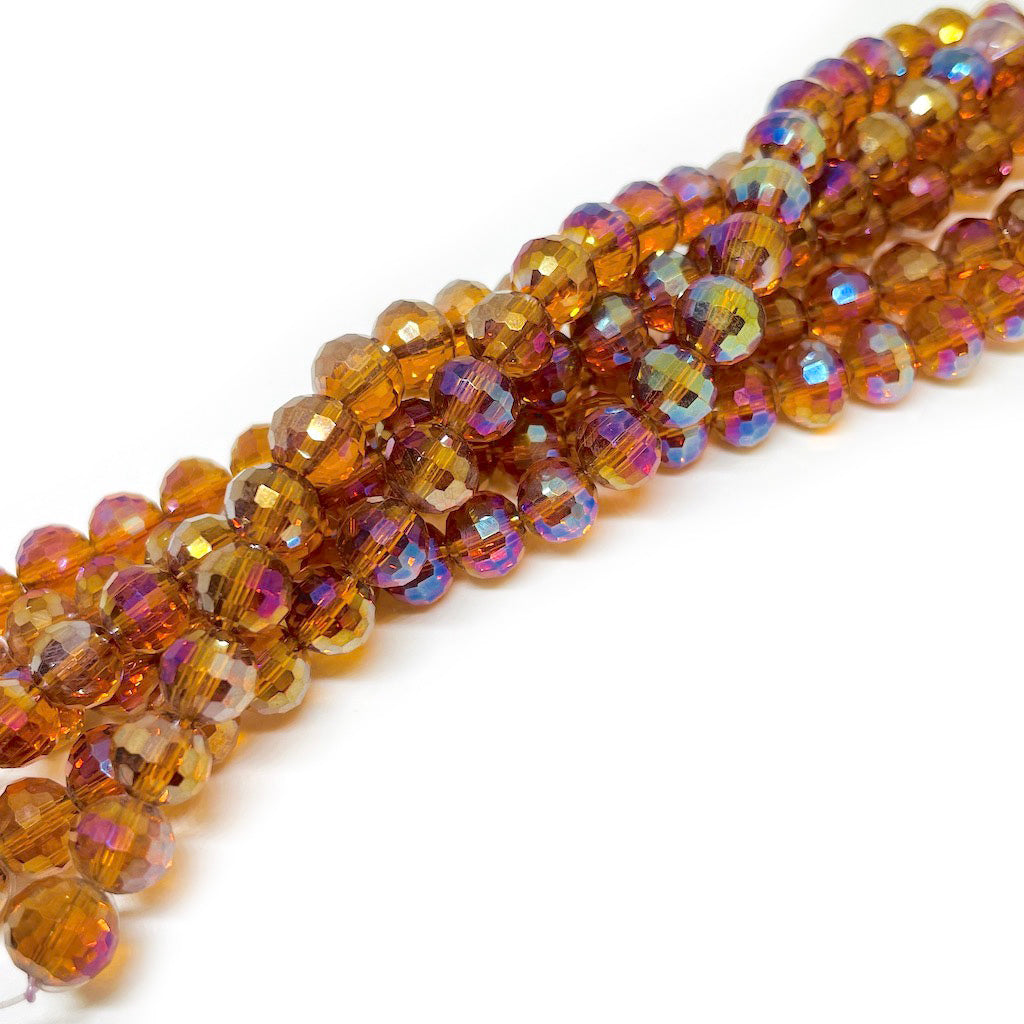 Cristal Redondo - 8mm - Café Tornasol