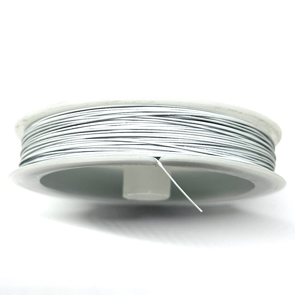 Alambre de acero recubierto - 0.45mm - 45mt - Blanco