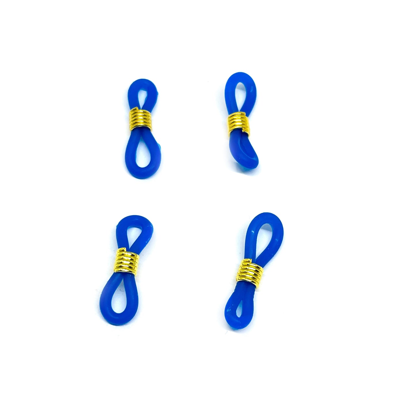 Gomas para Strap Dorado - Azul - 2 pares