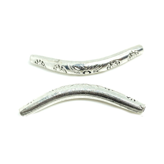 Separador Tubo con diseño plateado - 2und