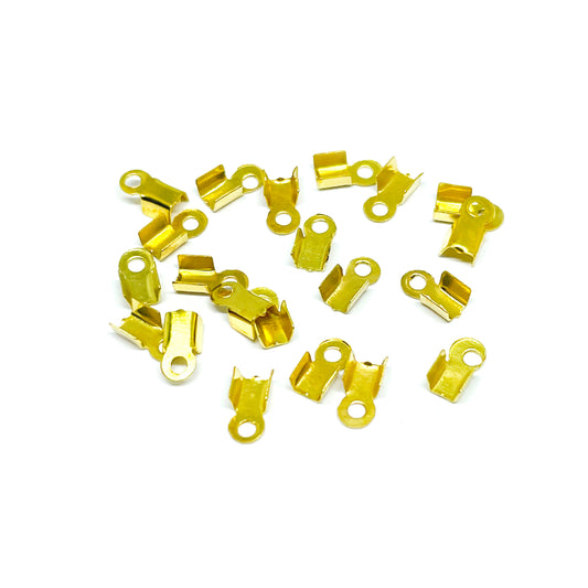 Terminal de cordón - 3x6mm - Dorado - 24und