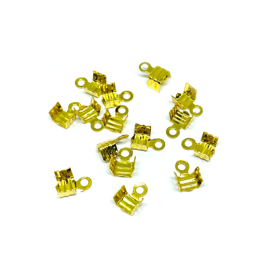 Terminal de cordón - 3x10mm - Dorado - 24und