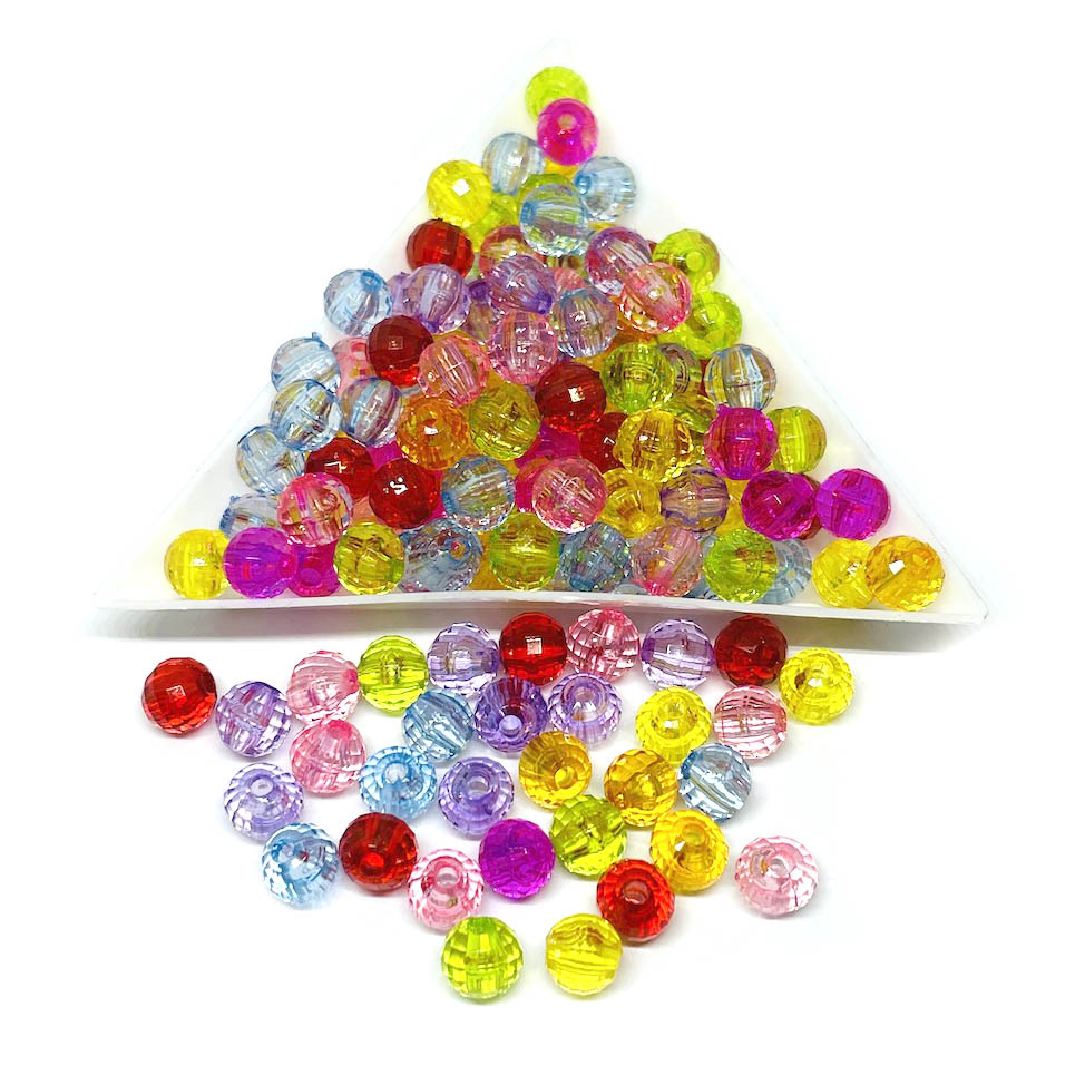 Acrilico Flúor - Bolita - 6mm - 20gr - Mix colores