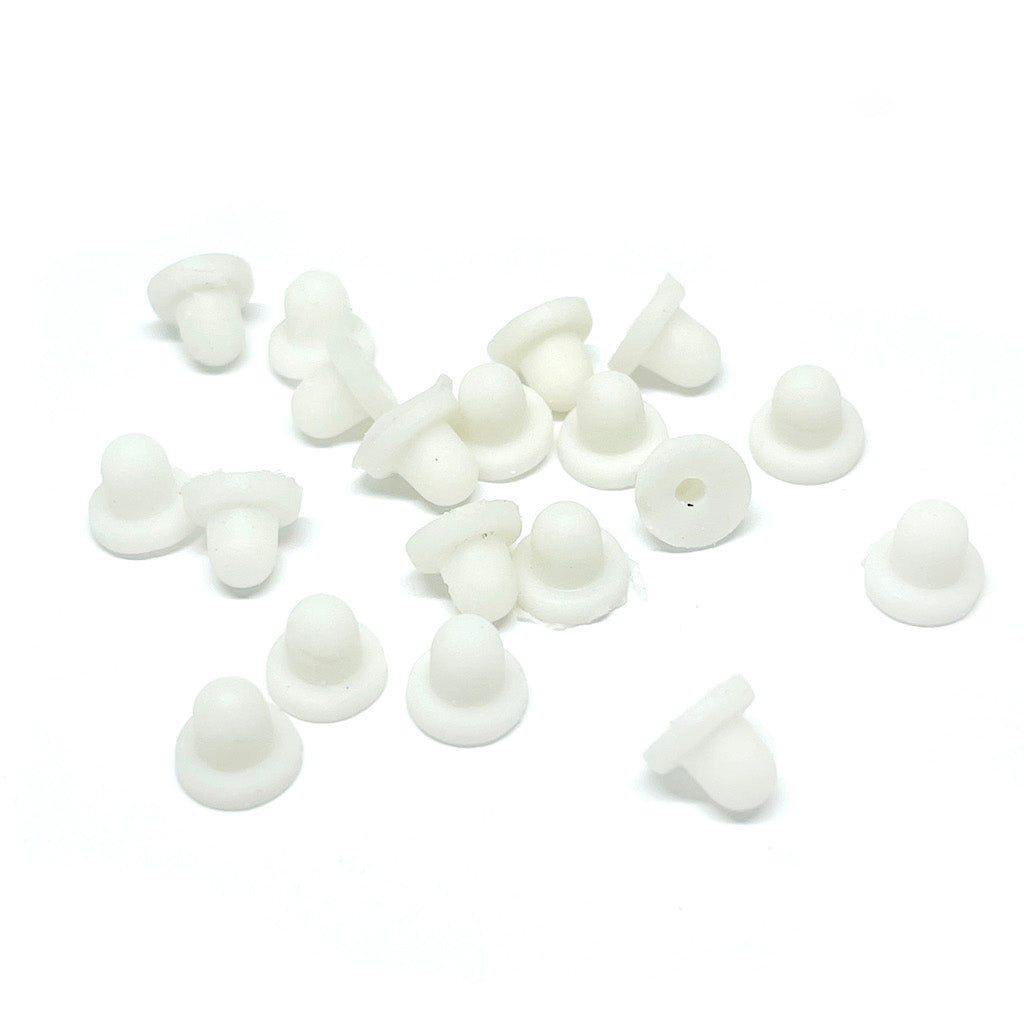 Tornillo Tapón de Caucho para aros - Blanco - 12und
