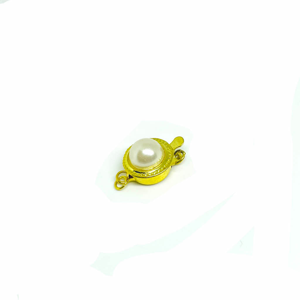 Broche de Caja perla Redonda - 10mm - 1und