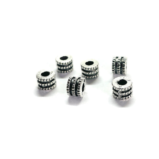 Separador doble rueda plateado - 6und