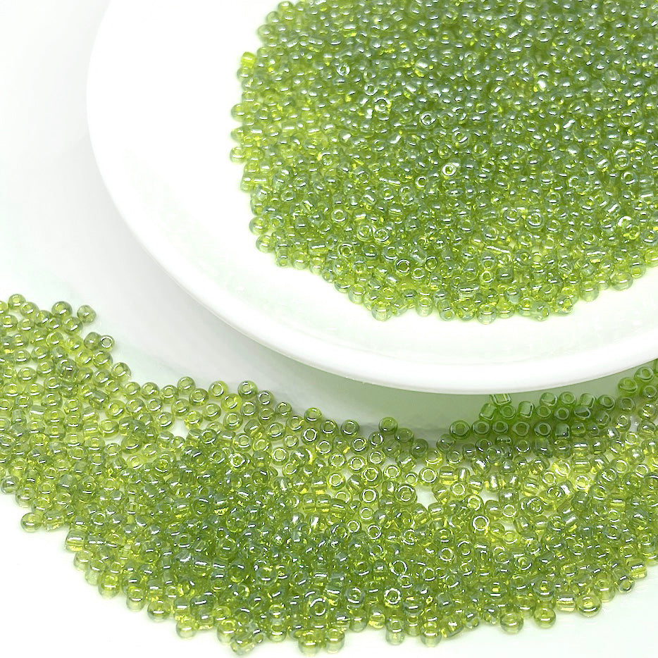 Mostacilla 8/0 - 3mm - 30gr - Verde Brillante