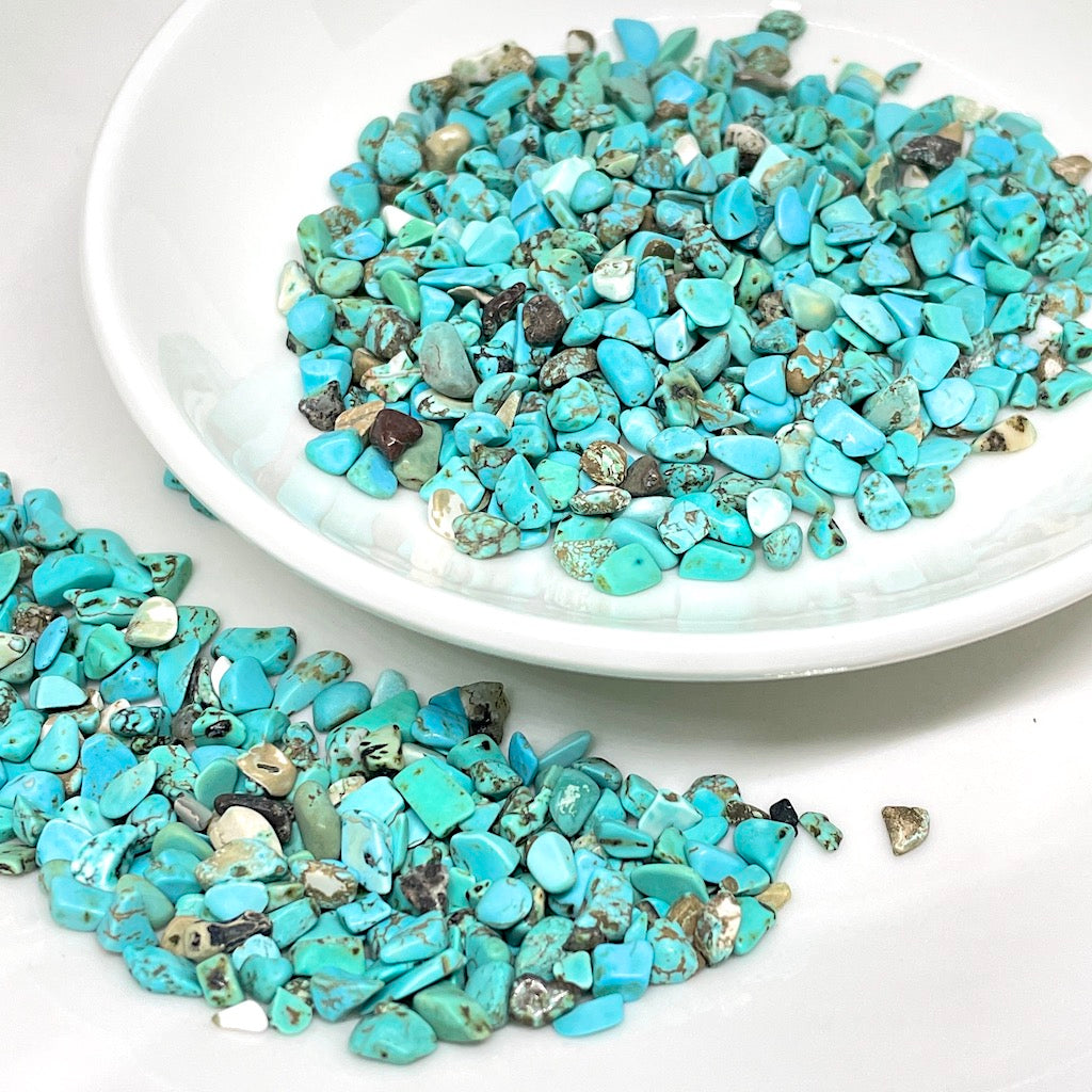 Piedra Natural Picada Para Orgones 100gr | Turquesa