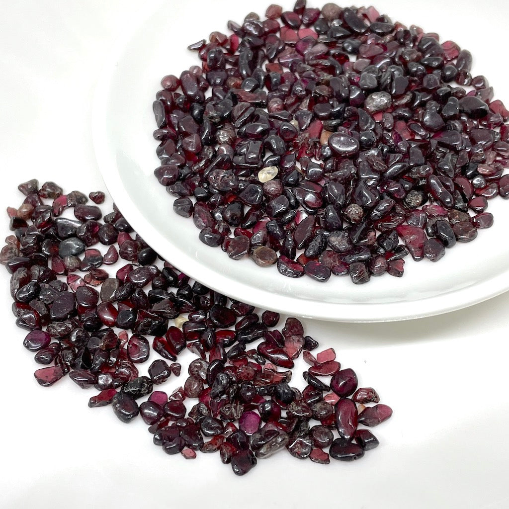 Piedra Natural Picada Para Orgones 100gr | Granate