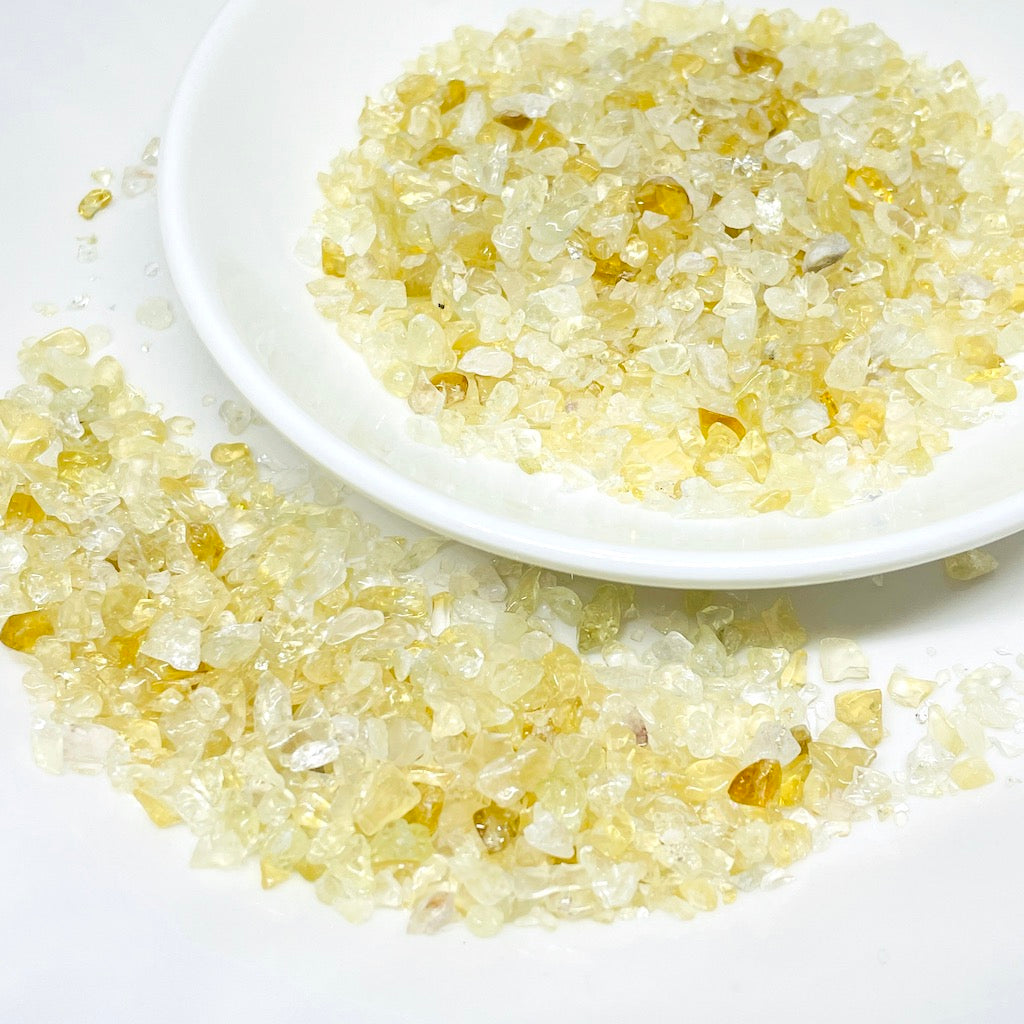 Piedra Natural Picada Para Orgones 100gr | Citrino