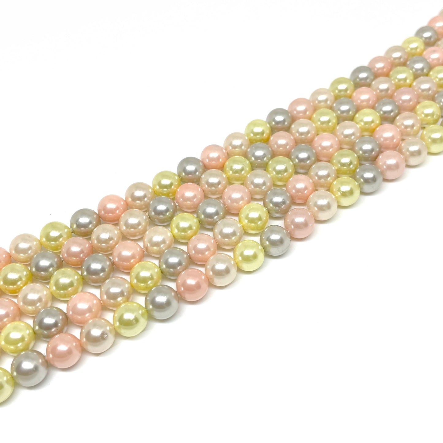 Perla Shell - Tonos Rosados pastel - 8mm