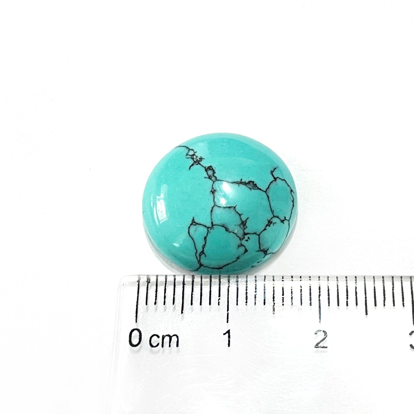 Cabuchón de piedra Redondo - 18mm - Turquesa