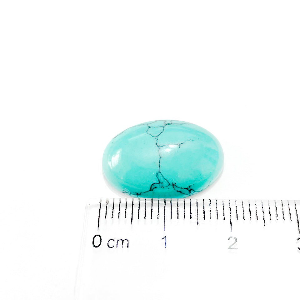 Cabuchón de piedra Ovalado - 15x20mm - Turquesa
