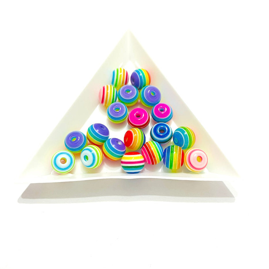 Cuentas de Acrílicas - Multicolor - 8mm - Set 20und