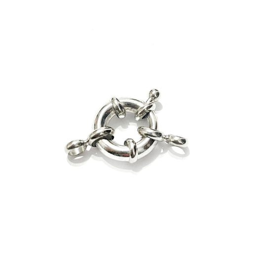 Broche Timón - 15mm - Plateado oscuro