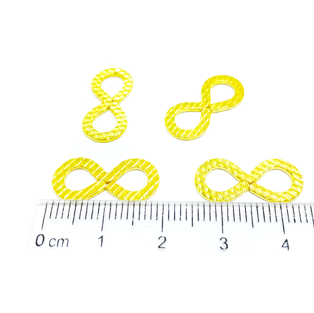 Conector Infinito Dorado - 20mm - 4und