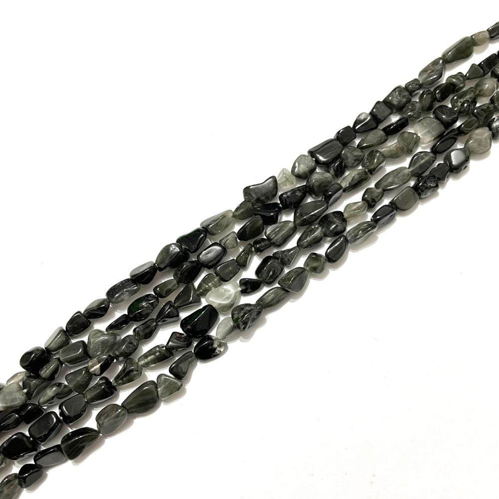 Obsidiana - Piedra Natural Irregular - 45 cuentas aprox.