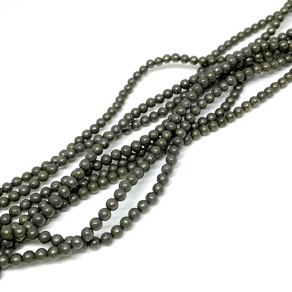 Pirita - 4mm apx - 90 cuentas aprox.