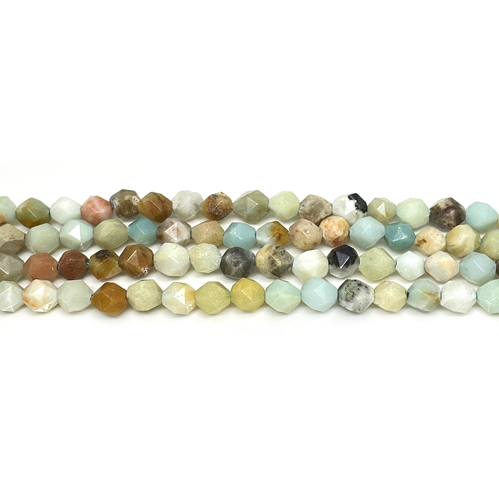 Piedra Natural facetado diamante - Amazonita - 6mm