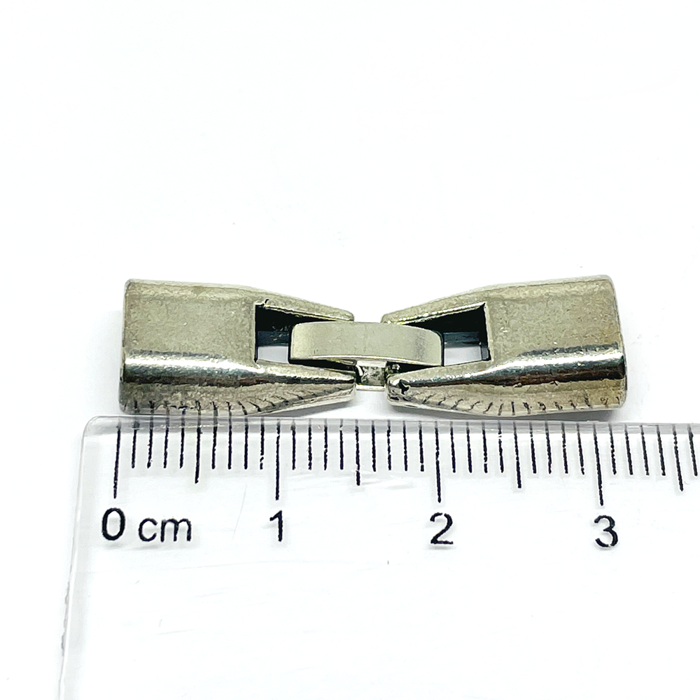 Broche tipo brazalete - 35mm - Plateado - 1und