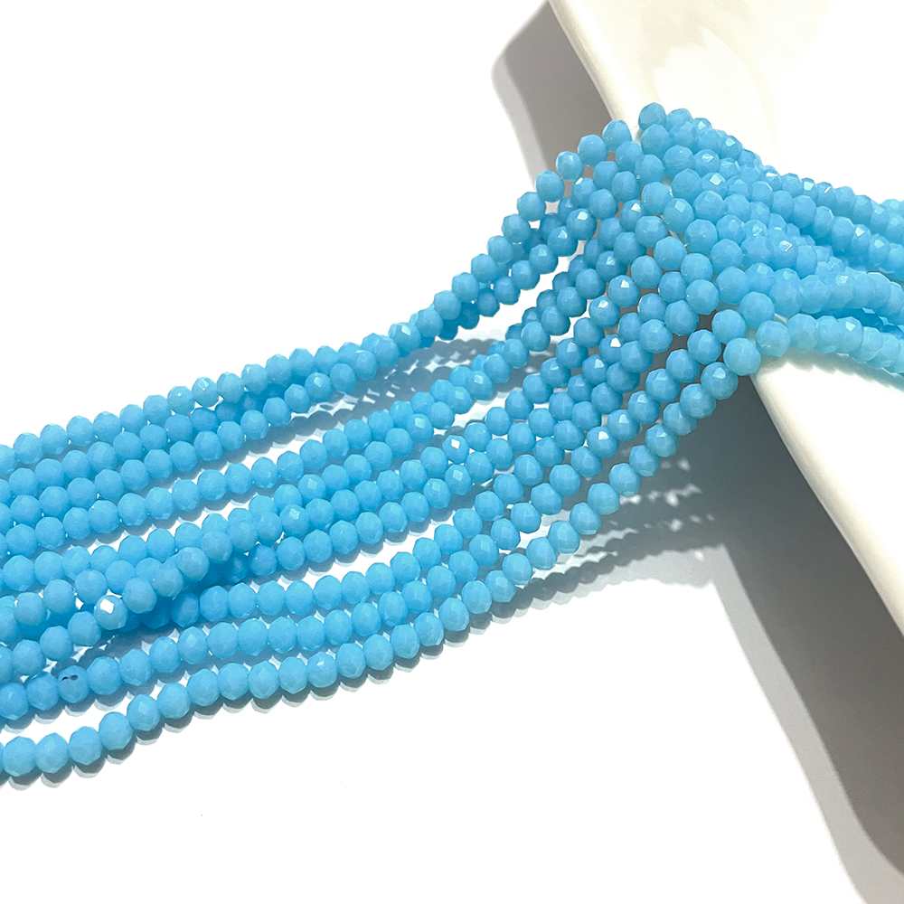 Cristal Chino - 4x3mm - Celeste matte