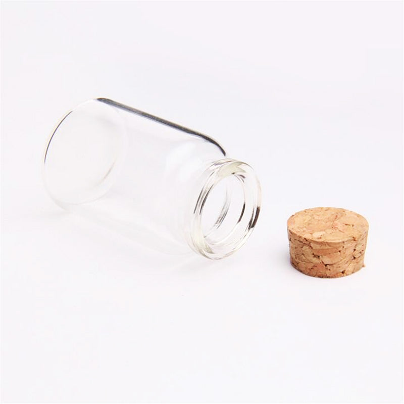 Botellas De Vidro Con Tapon De Corcho 30x50mm | 10und