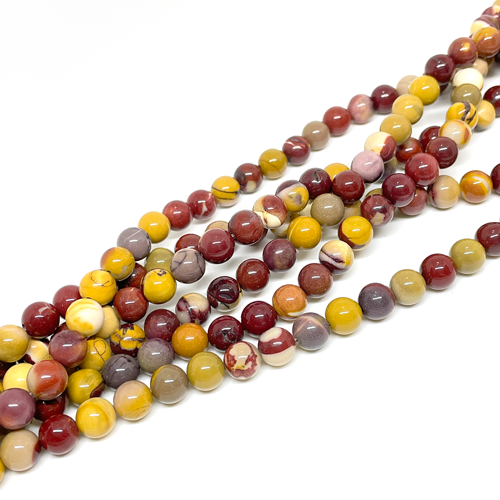 Jaspe Mokaita - 8mm - 40 cuentas aprox.