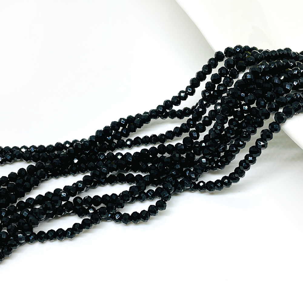 Cristal Chino - 4x3mm - Negro