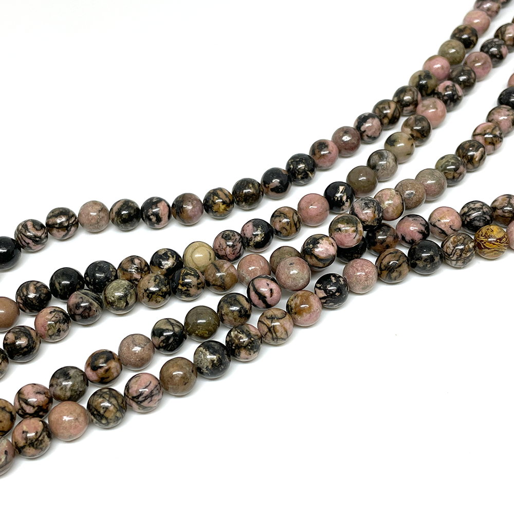 Rodonita - 8mm - 40 cuentas aprox.