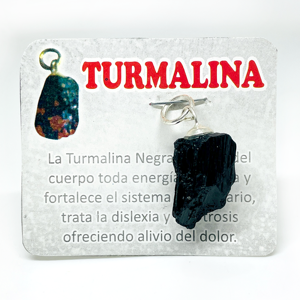 Colgante de Turmalina Negra - Tamaño Variable