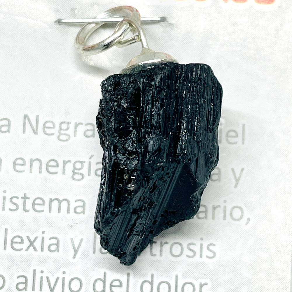 Colgante de Turmalina Negra - Tamaño Variable