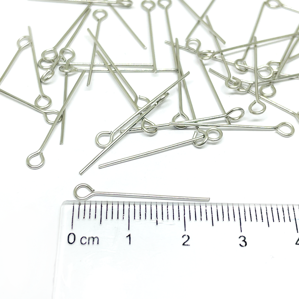 Vástagos Acero Quirúrgico con Argolla - 25mm - 5gr