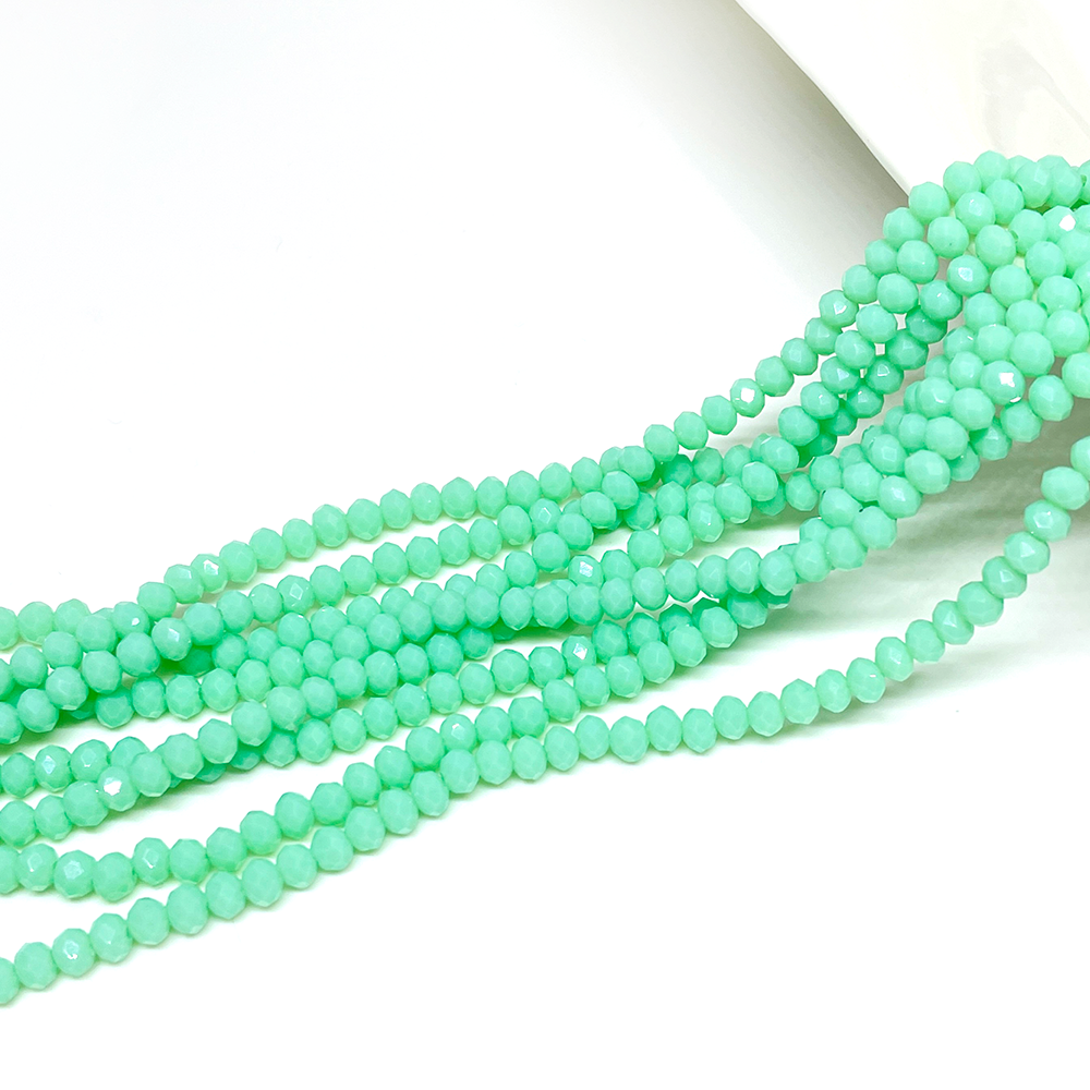 Cristal Chino - 4x3mm - Verde Agua