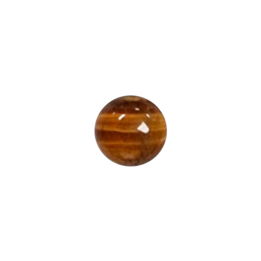 Cabuchón de piedra Redondo - 12mm - Ojo de Tigre