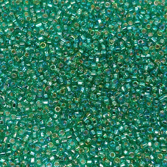 Mostacilla Calibrada China 10gr - RR05 - Verde Turquesa Tornasol