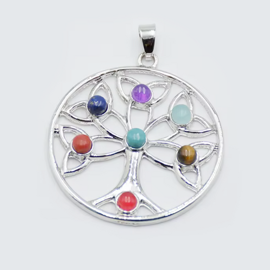 Colgante Arbol 7 chakras - 5cm