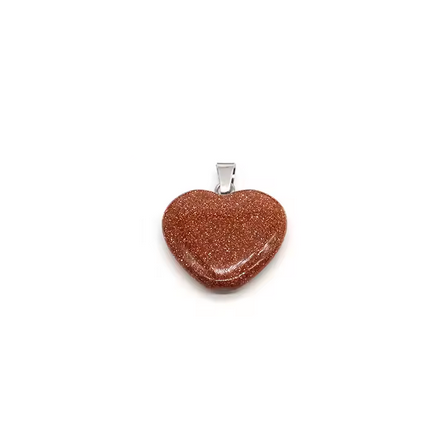 Colgante Corazón Piedra de 25mm - 1und - A Elección