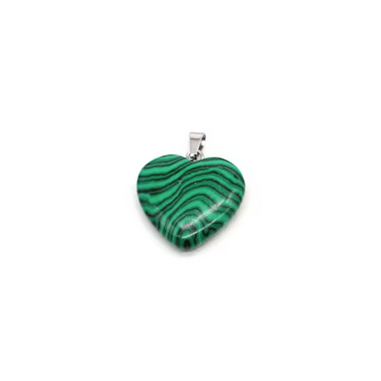 Colgante Corazón Piedra de 25mm - 1und - A Elección